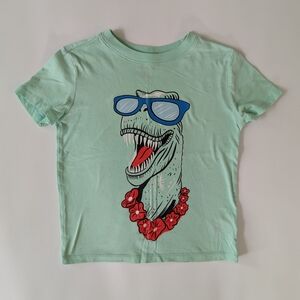 Cat & Jack Green Tee with T-Rex Graphic
